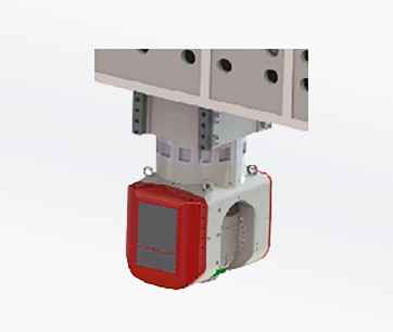 Heavy cutting five axis head