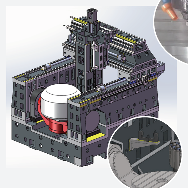 Crossbeam Moving Cradle 5-Axis Machining Center Series